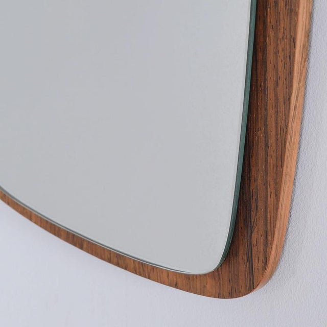 1960s Danish Wall Mirror in Teak, 1960s For Sale - Image 5 of 9