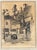 Victorian Antique Harley D. Nichols Pencil-Signed “Rath Haus, Munich” Original Etching—Framed For Sale - Image 3 of 15