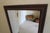 Large Rectangular Beveled Mirror, Wooden Frame, 1970s For Sale - Image 4 of 6