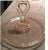 Mid-Century Modern 1920s L.E. Smith Pink Depression Glass Trinket Dish With Heart Hand For Sale - Image 3 of 5