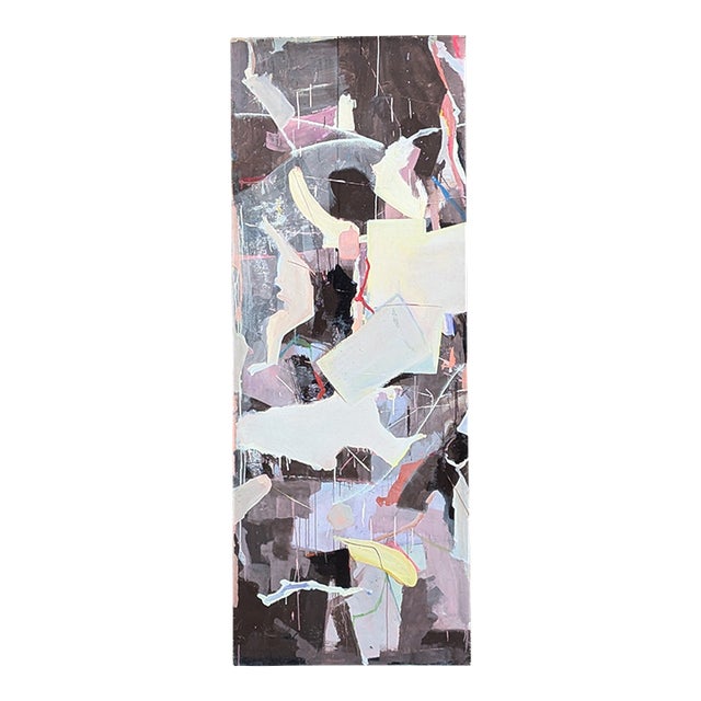 1960s Monumental Double-Sided Abstract Studio Painting, American Modernist For Sale