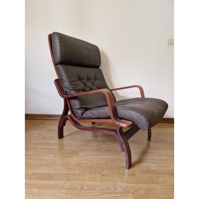 1970s Vintage Scandinavian Lounge Chairs from Meblo, Yugoslavia, 1970s, Set of 2 For Sale - Image 5 of 18
