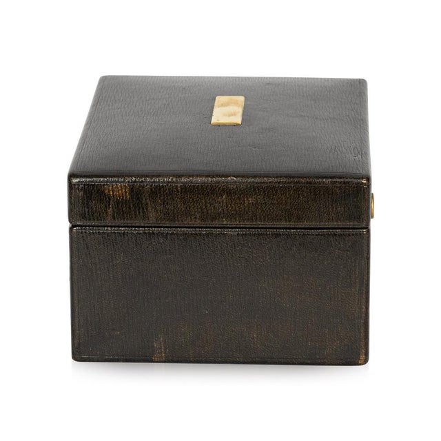 20th Century Leather Jewellery Box, 1920s For Sale - Image 9 of 18