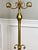 1950s Gilt Wrought Iron 3-Tier Revolving Coat Stand Hat Rack, Koegl Style, Italy, 1950s For Sale - Image 5 of 12