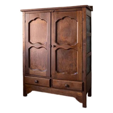 18th Century American Pie Safe With Pierced Tin Panels For Sale