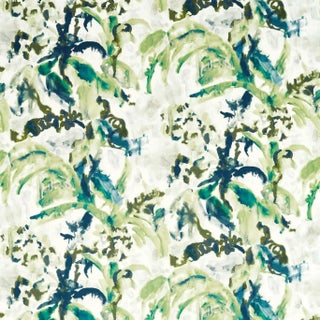 Zoffany Long Water Fabric in Botanical Poison - a Sample For Sale