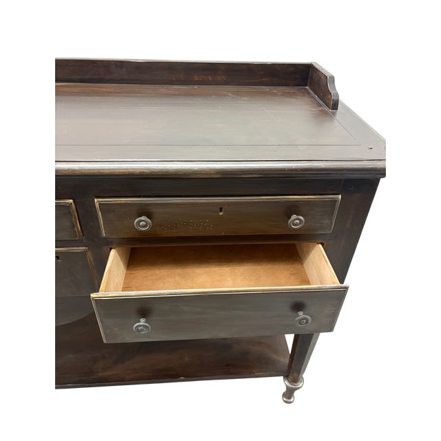 Brown Late 20th Century Drexel Heritage Pinehurst Collection Buffet Server Credenza For Sale - Image 8 of 18