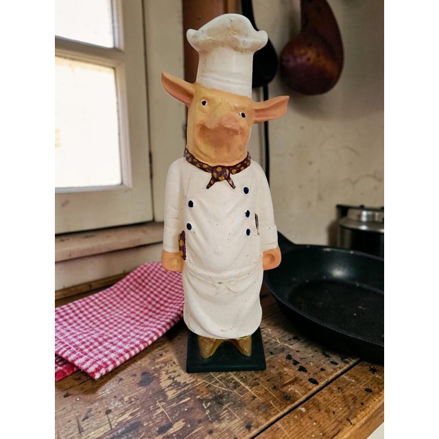 Vintage Cast Iron Butcher's Pig Advertising Prop, 1930s For Sale - Image 4 of 18