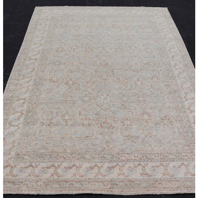 Early 21st Century Keivan Woven Arts Tabriz Designed Rug All-Over 6'1 X 9'2 For Sale - Image 5 of 15