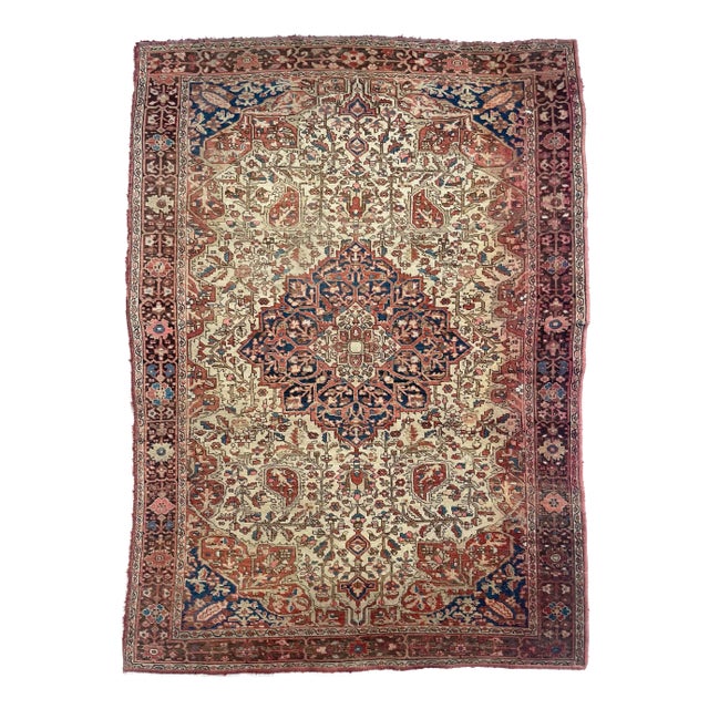 1920s Antique Ferahan Sarouk Rug - 4.4 x 6.4 For Sale