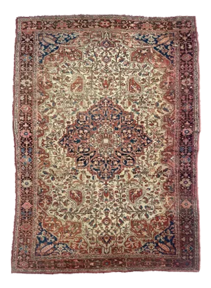 1920s Antique Ferahan Sarouk Rug - 4.4 x 6.4