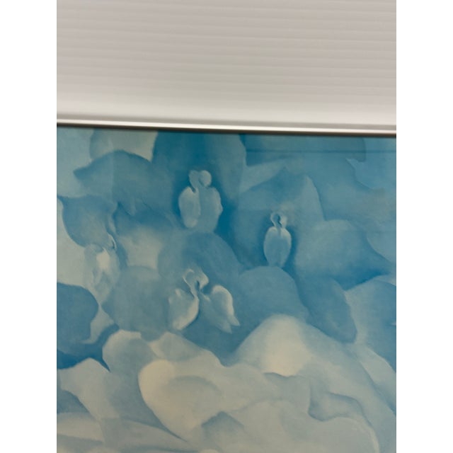 Georgia O'Keeffe "White Rose With Larkspur No. 2" Poster, Framed For Sale - Image 11 of 12