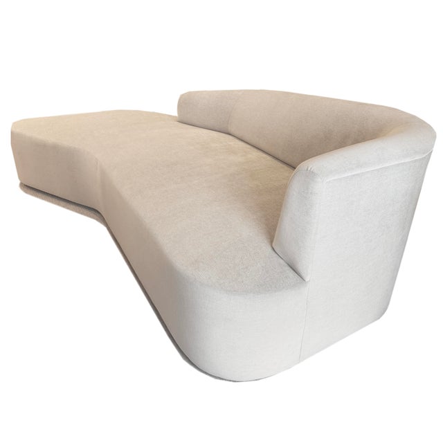 2020s Vladimir Kagan Inspired Chaise Sofa For Sale - Image 5 of 6