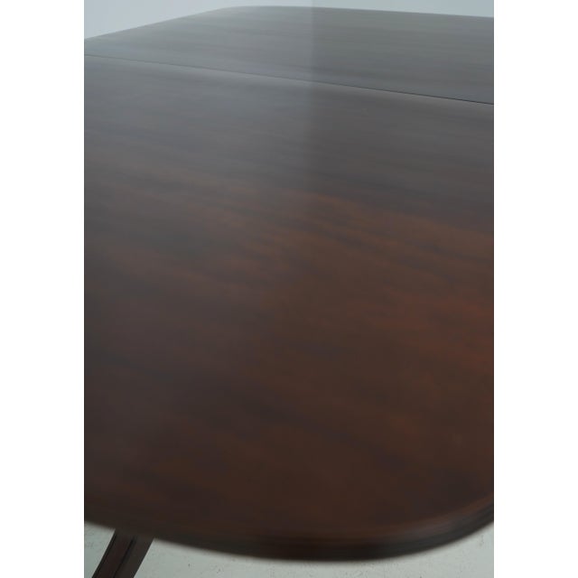 Traditional Stickley Duncan Phyfe Mahogany Dining Room Table For Sale - Image 3 of 18