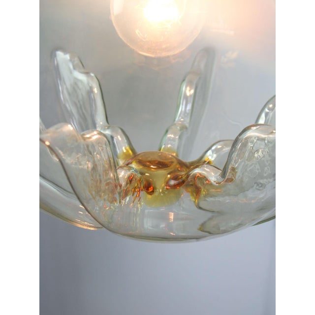 Mid-Century Modern Murano Glass and Brass Pendant from Mazzega, 1960s For Sale - Image 17 of 18