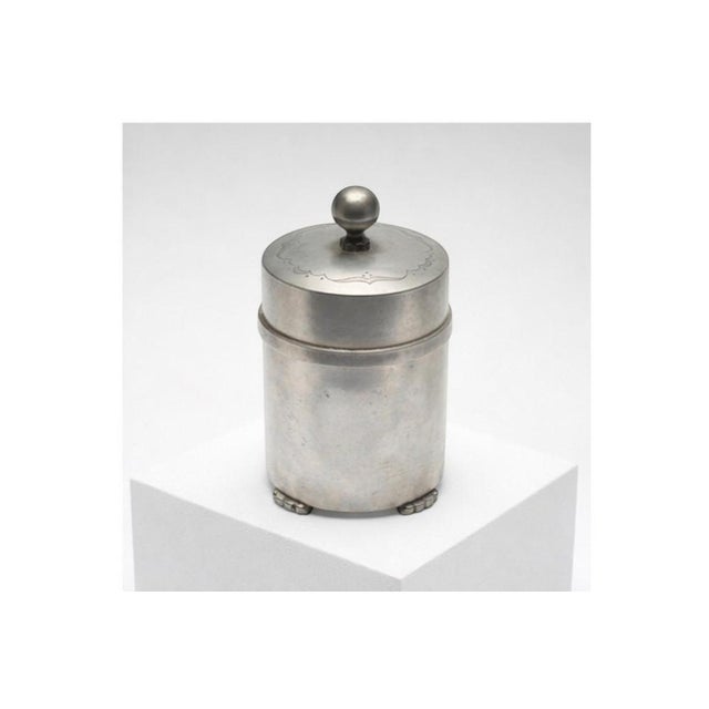 Swedish Art Deco Pewter Lidded Box from Svenskt Tenn, 1936 For Sale - Image 9 of 10