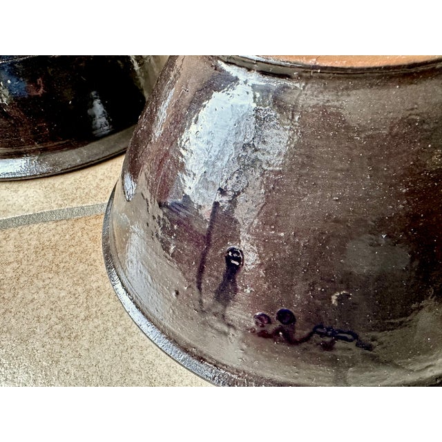 Large Studio Ceramic Art Bowls with Modernist Decor, Germany, 1960s, Set of 2 For Sale - Image 15 of 17