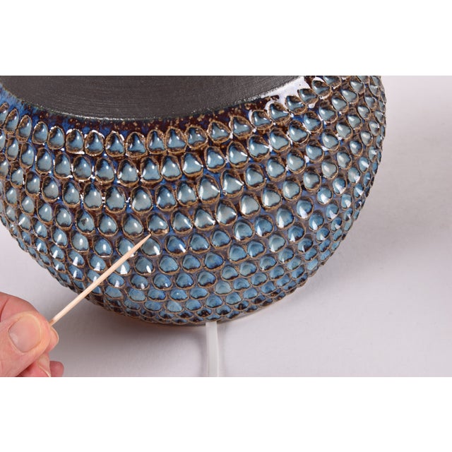 Danish Modern Ceramic Table Lamps by Einar Johansen for Søholm, 1960s, Set of 2 For Sale - Image 9 of 12