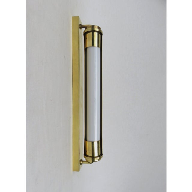 Bauhaus Wall Lights in Polished Brass, 1920s, Set of 2 For Sale - Image 10 of 18