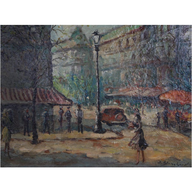 Antoine Blanchard (pseudonym for Marcel Masson, French, 1910–1988) French Belle Époque Parisian street scenes featuring...
