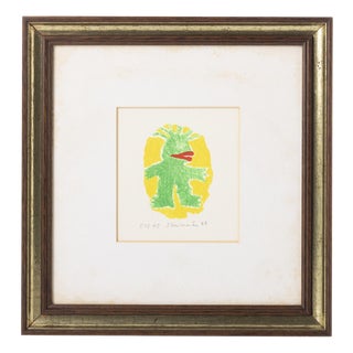 José De Guimarães, Composition, 1988, Screenprint For Sale