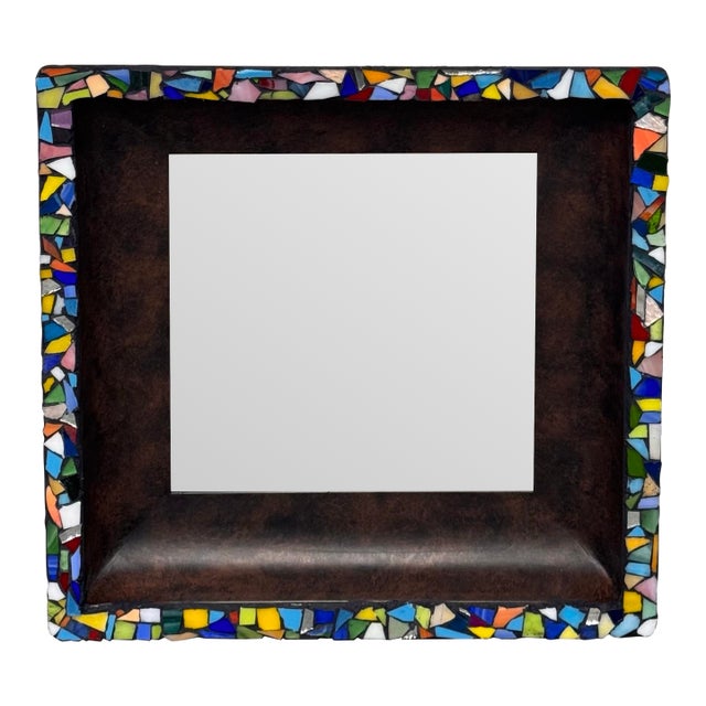 Mychelle Fitzgerald Party Confetti Mosaic Design Wall Mirror For Sale