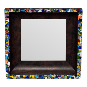 Mychelle Fitzgerald Party Confetti Mosaic Design Wall Mirror