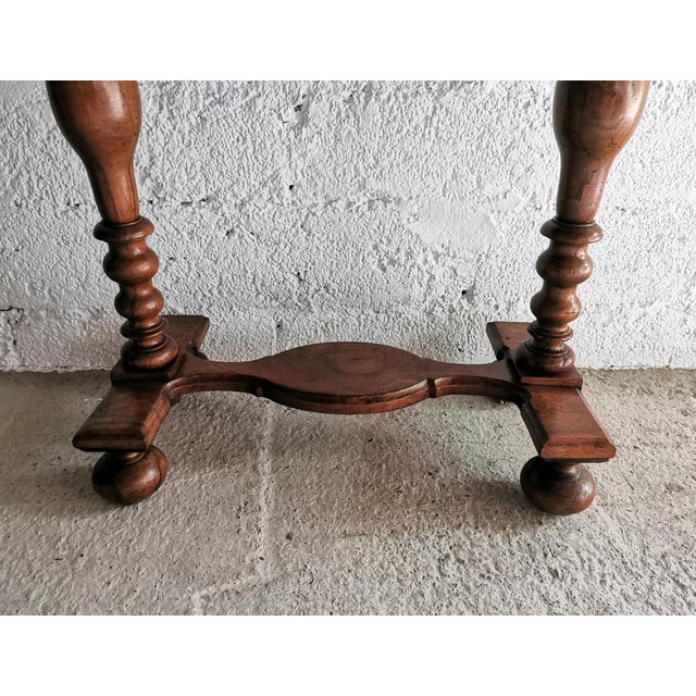 Maroon Antique Historicism Console Table, 1880s For Sale - Image 8 of 10