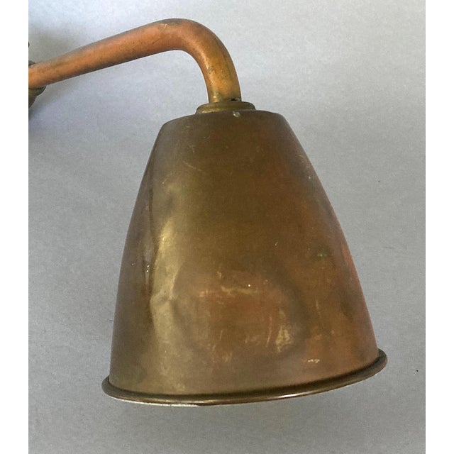 Metal 1920s German Art Deco Task Wall Lamp, Solid Brass, Beautifully Engineered For Sale - Image 7 of 8
