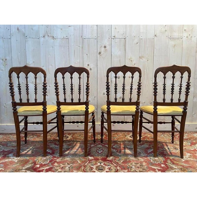 Napoleon III Cathedral Chairs, Set of 4 For Sale - Image 6 of 10