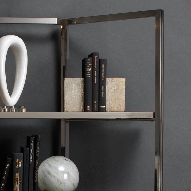 Jamie Young Slab Bookends in Marble - Set of 2 For Sale - Image 4 of 5