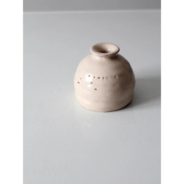 Contemporary Vintage Studio Pottery Vase For Sale - Image 3 of 9