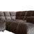 Fabric Velour Grey Oyster Mushroom Ocean 7 Corner Sofa from Bretz For Sale - Image 5 of 14