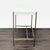 Modern West Elm Zane Modern White Compact Desk With Brass Metal Frame For Sale - Image 3 of 7