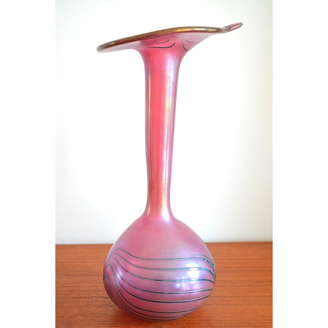 Art Nouveau Studio Glass Vase, 1980s For Sale - Image 3 of 17