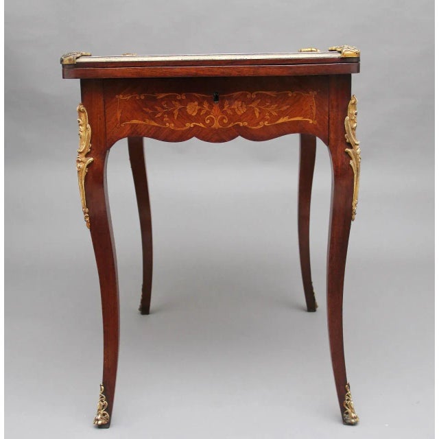 19th Century Kingwood Card Table For Sale - Image 4 of 16