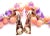 Contemporary 1980s Pair of Cartier Rose Gold Coral Amethyst Diamond Delices De Goa Earrings For Sale - Image 3 of 17