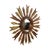 Vintage Wooden Sun Mirror in Sunburst Gold, 1950s For Sale - Image 11 of 15