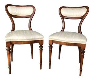 Vintage Mid Century Maple Chairs - a Pair