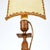 Vintage Brass Lamp with Fabric Shade For Sale - Image 3 of 14