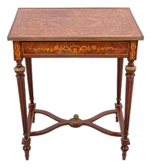 Louis XVI Style Kingwood and Marquetry Side Table
