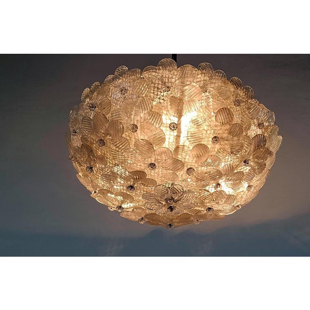 Murano Glass Flower Basket Pendant from Barovier & Toso, Italy For Sale - Image 12 of 13
