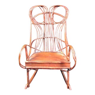 Mid-Century "Woven Branch" Rocking Chair For Sale