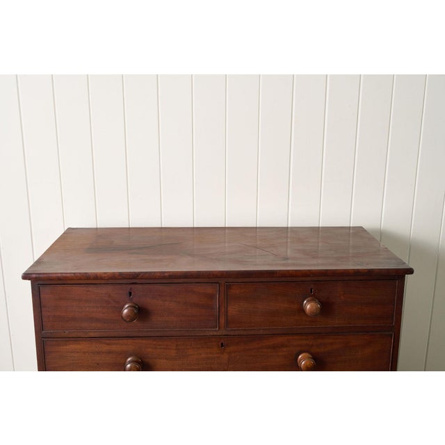 Victorian Victorian Two Over Three Mahogany Chest of Drawers (C. 1860) For Sale - Image 3 of 10