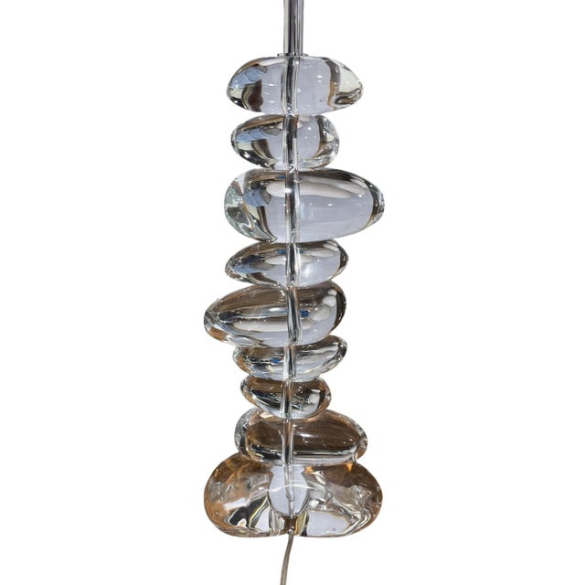 Contemporary 1970s George Kovacs Glass Stones Table Lamp For Sale - Image 3 of 6