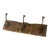 Early 20th Century French Architectural Salvage Art Deco Carved Wood/Cast Iron Wall Coat/Hat Rack For Sale