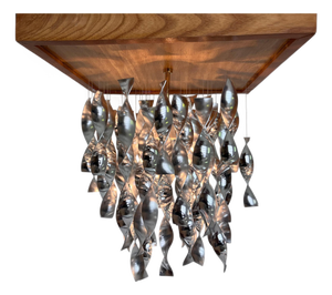 Space Age Aluminium Ceiling Light, Czechoslovakia, 1960s