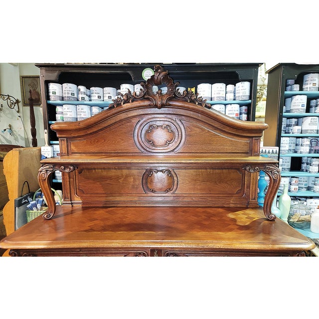 French Country Louis XV Style Sideboard Server For Sale - Image 4 of 18