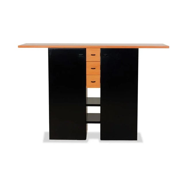 Black and Brown Wooden Highboard from Interlübke For Sale - Image 12 of 12