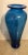 Post Modern Blenko Blue Nuevo Floral Vase For Sale - Image 6 of 10